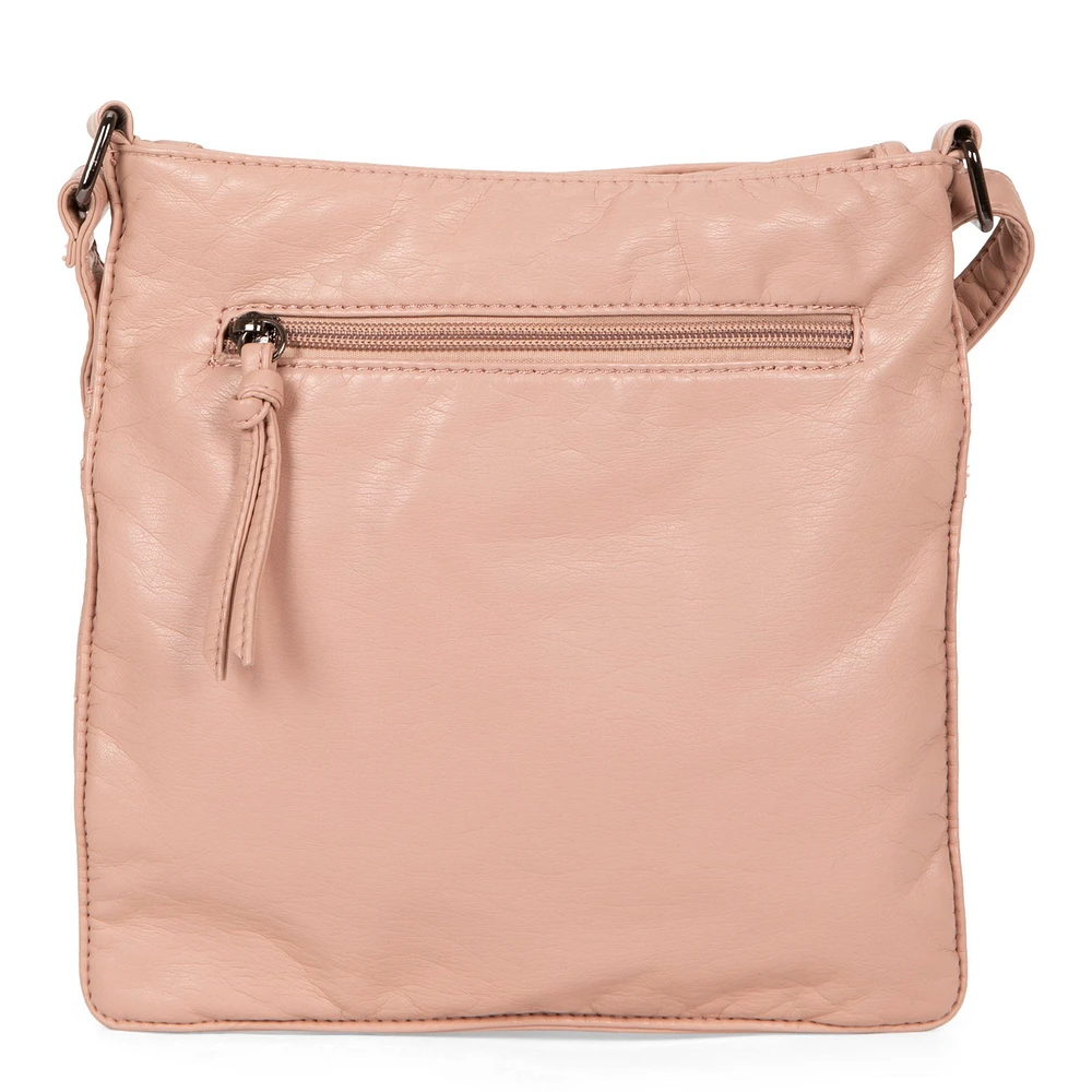 Petit sac à bandoulière multi-zip matelassé en similicuir
