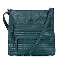 Petit sac à bandoulière multi-zip matelassé en similicuir