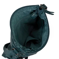 Petit sac à bandoulière multi-zip matelassé en similicuir