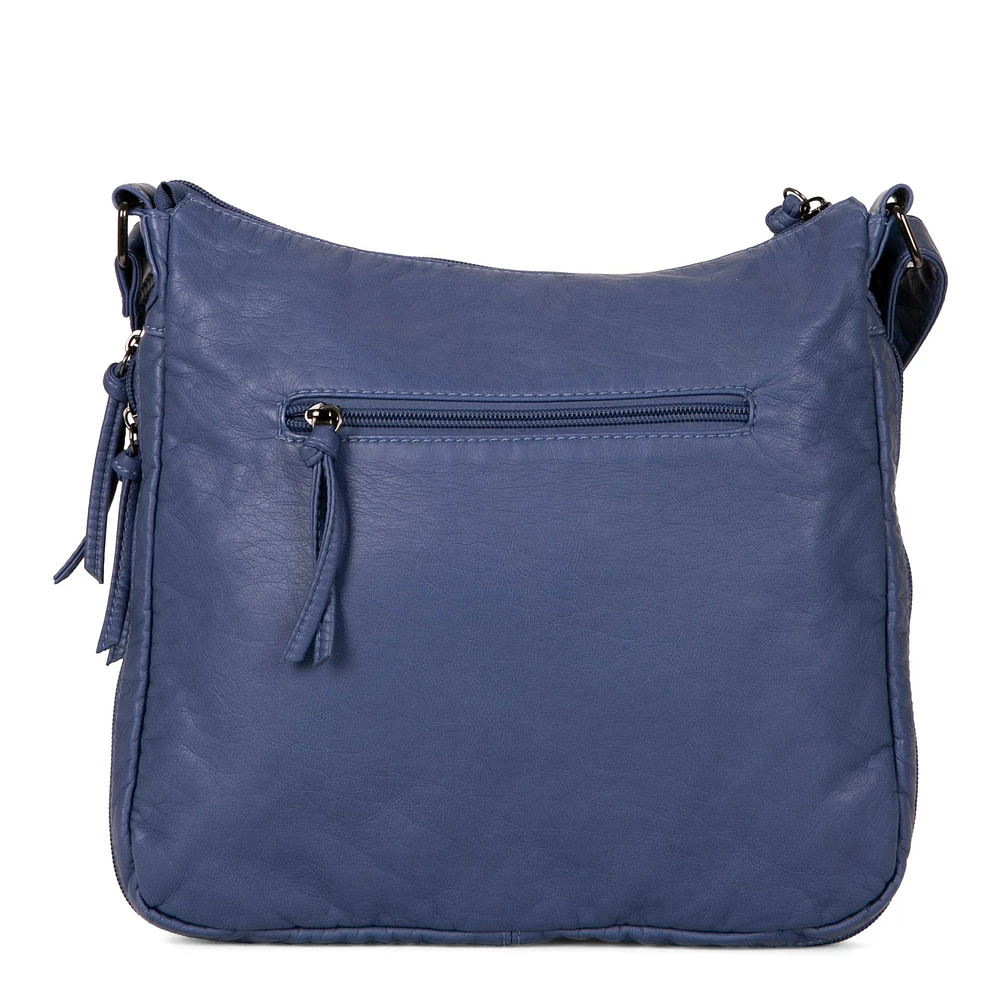 Sac à bandoulière extensible matelassé de taille moyenne avec poches avant