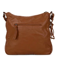 Sac à bandoulière extensible matelassé de taille moyenne avec poches avant