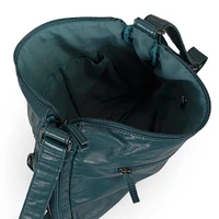 Sac à bandoulière extensible matelassé de taille moyenne avec poches avant