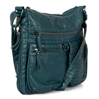 Sac à bandoulière extensible matelassé de taille moyenne avec poches avant