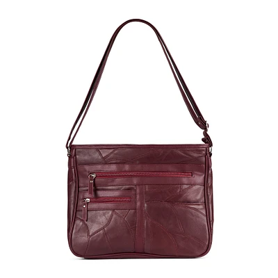 Sac à bandoulière en cuir Patch RFID