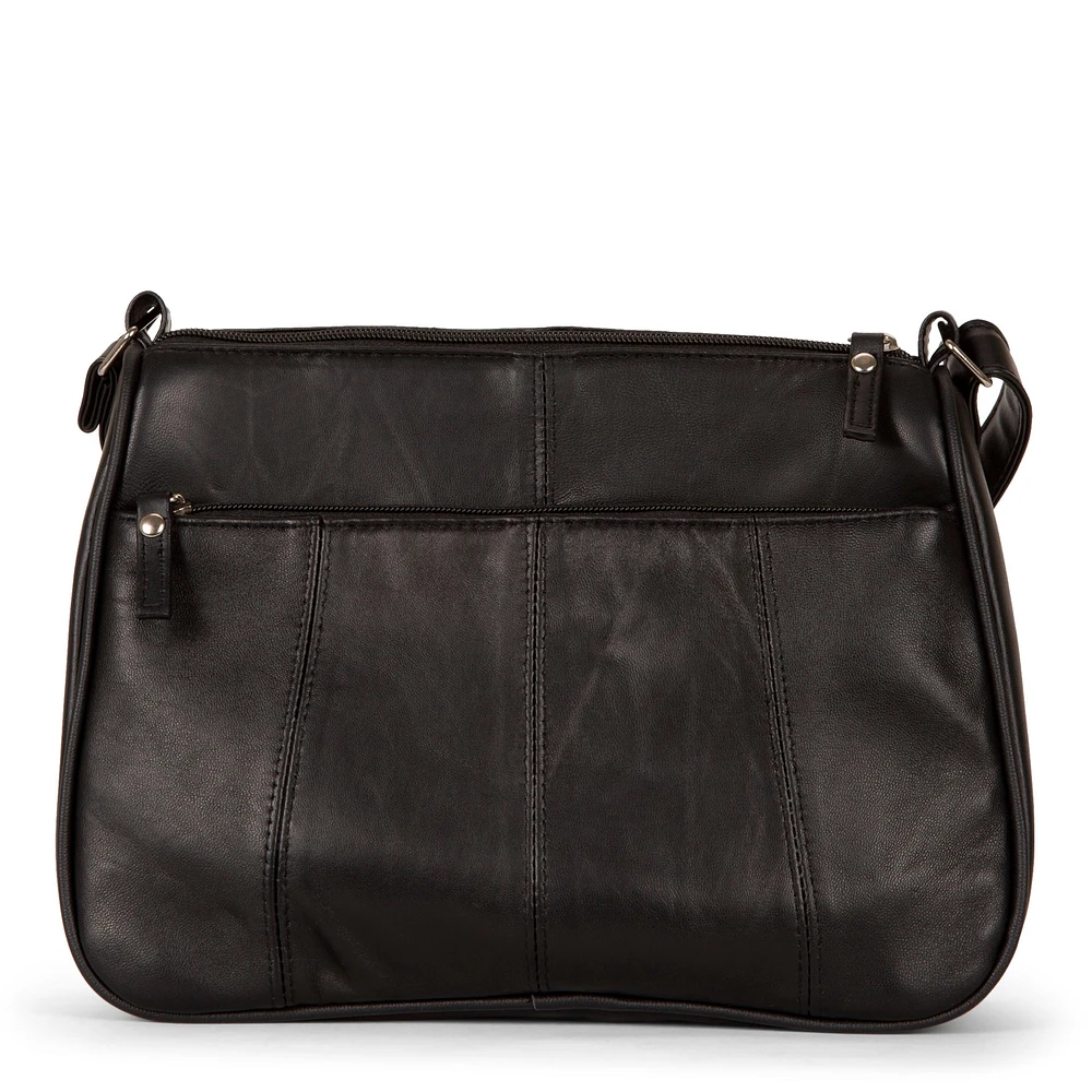 Leather RFID Crossbody Bag