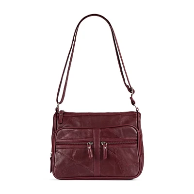 Leather RFID Crossbody Bag