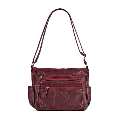 Sac à bandoulière en cuir Patch RFID