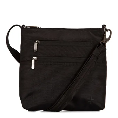 Secure Anti-Theft Multi-Pocket Crossbody Bag - Black