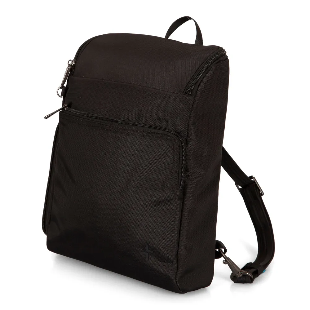 Secure Anti-Theft Convertible Backpack - Black