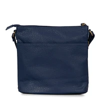 Sac à bandoulière grainé N/S