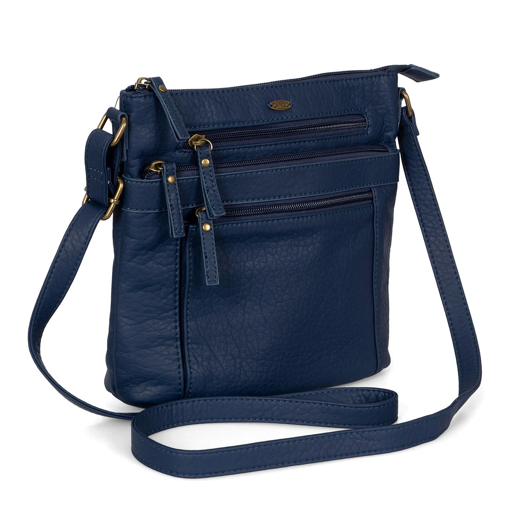 Sac à bandoulière grainé N/S