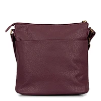 Sac à bandoulière grainé N/S