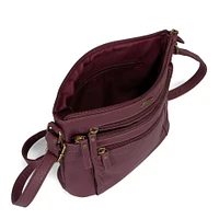 Sac à bandoulière grainé N/S