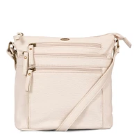 Pebbled N/S Crossbody Bag