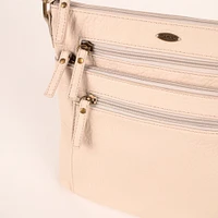 Pebbled N/S Crossbody Bag