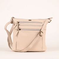 Pebbled N/S Crossbody Bag