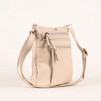 Pebbled N/S Crossbody Bag