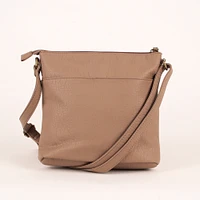Pebbled N/S Crossbody Bag