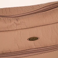 Pebbled N/S Crossbody Bag