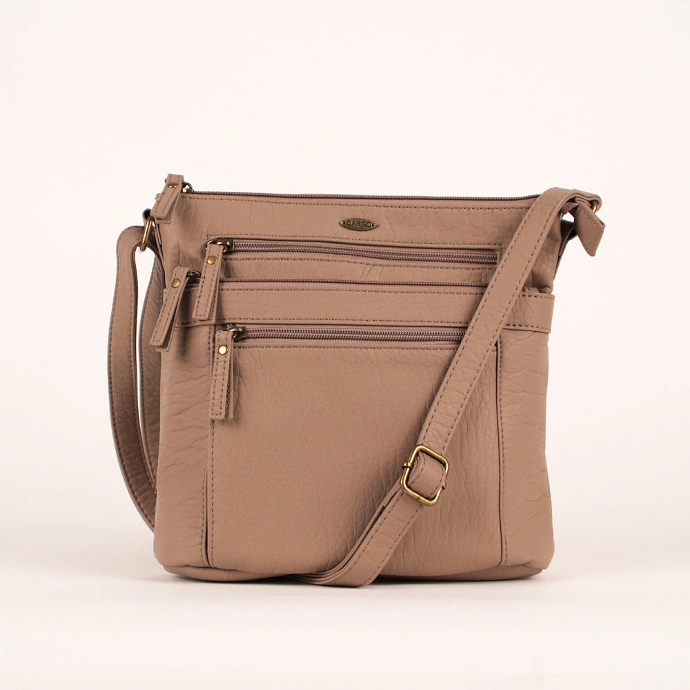 Pebbled N/S Crossbody Bag