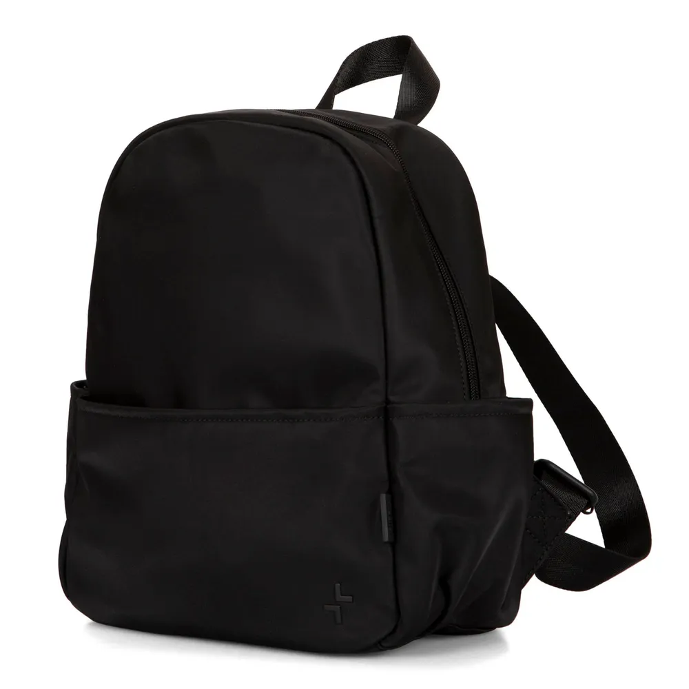 Basic Nylon RFID Backpack - Black