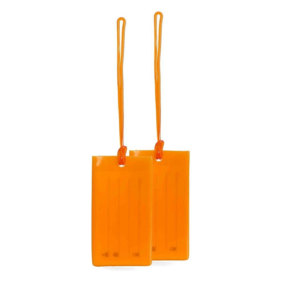 Lot de 2 étiquettes à bagages Jelly ID