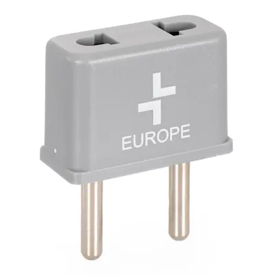 Europe Plug Adaptor - Grey