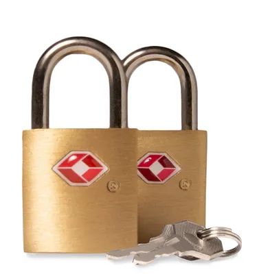 Set of 2 TSA-Accepted Key Locks - Metallic Multi