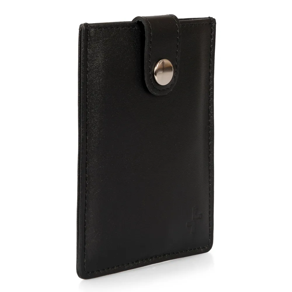 Minimalist RFID Pull-Up Credit Card Holder - Black