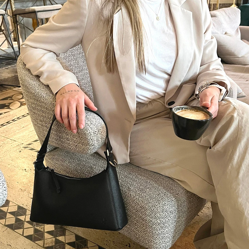 Sac à bandoulière baguette Premium | en cuir