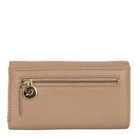 Riona Lucy Pebbled 2.0 RFID Small Flap Black & Red