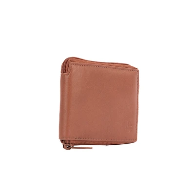 Étui en cuir à fermeture éclair Tracker Core RFID