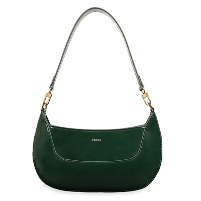 Riona Ella RFID Patent Baguette Black
