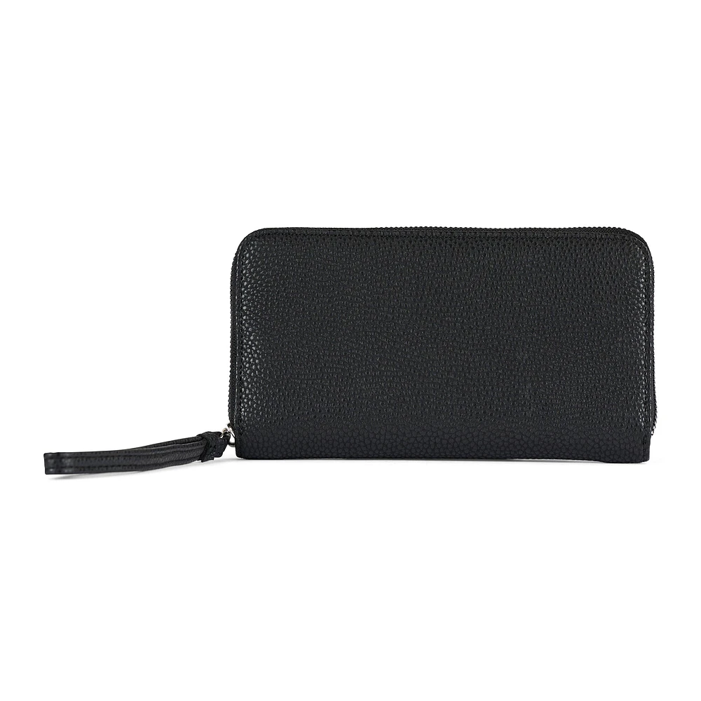 Bentley Amour Classic Zip-Around Wallet with Wrist Strap