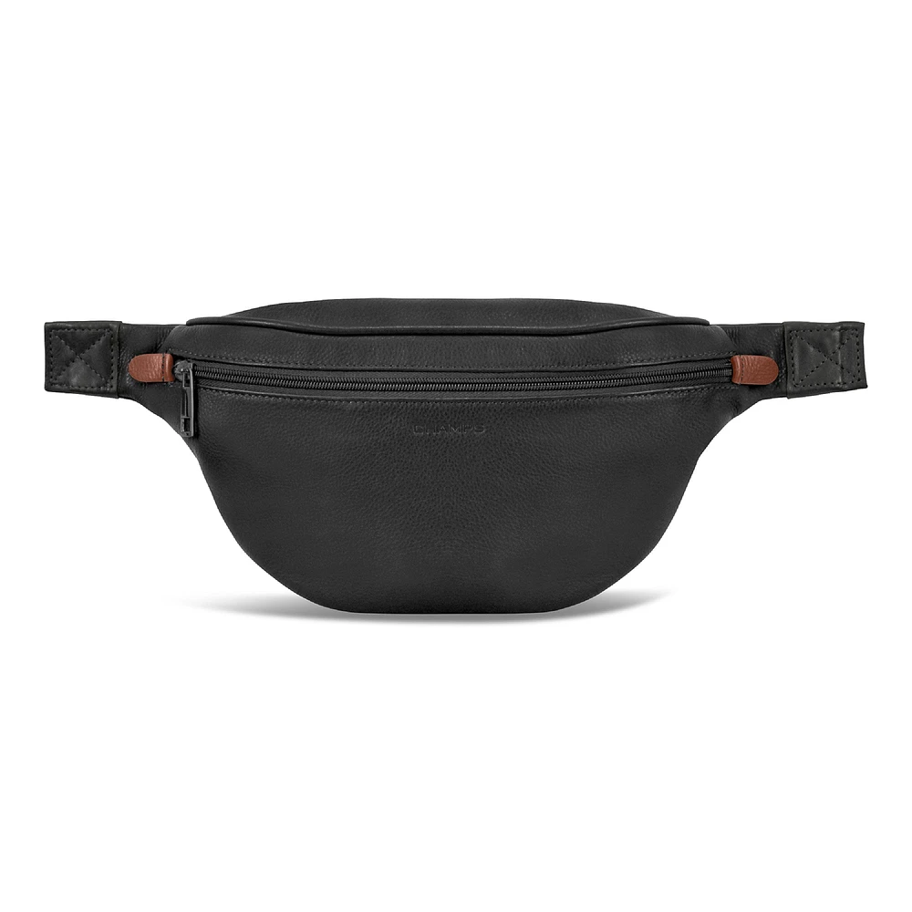 Onyx / Leather Waist-Pack *Drop Ship*