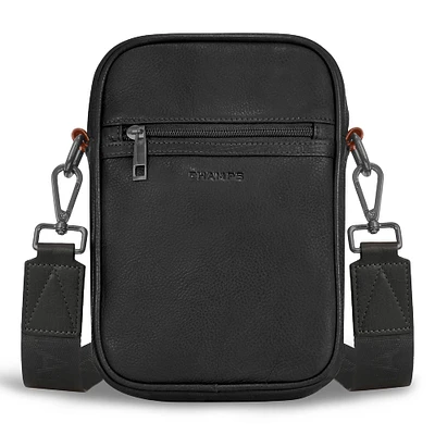 Onyx / Leather Vertical Cross-Body Bag *Drop Ship*
