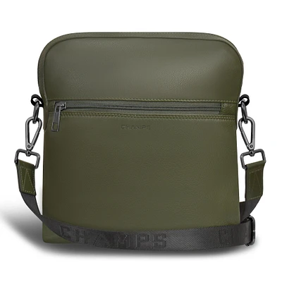 Onyx / Leather Cross-Body Bag *Drop Ship*