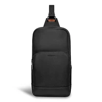 Onyx / Leather Sling Bag *Drop Ship*