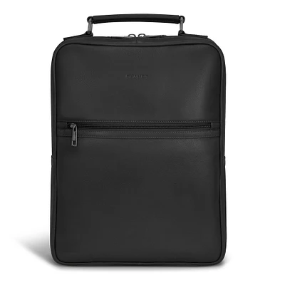 Onyx / Leather Compact Backpack *Drop Ship*