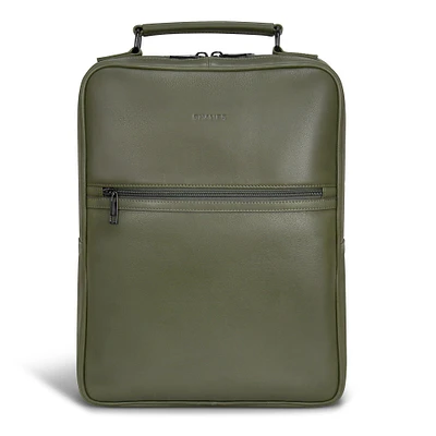 Sac à dos compact en cuir et onyx