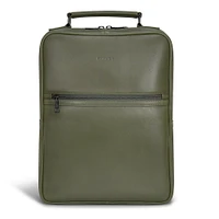 Sac à dos compact en cuir et onyx