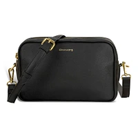 Gala / Leather Double-Zip Shoulder Bag *Drop Ship*