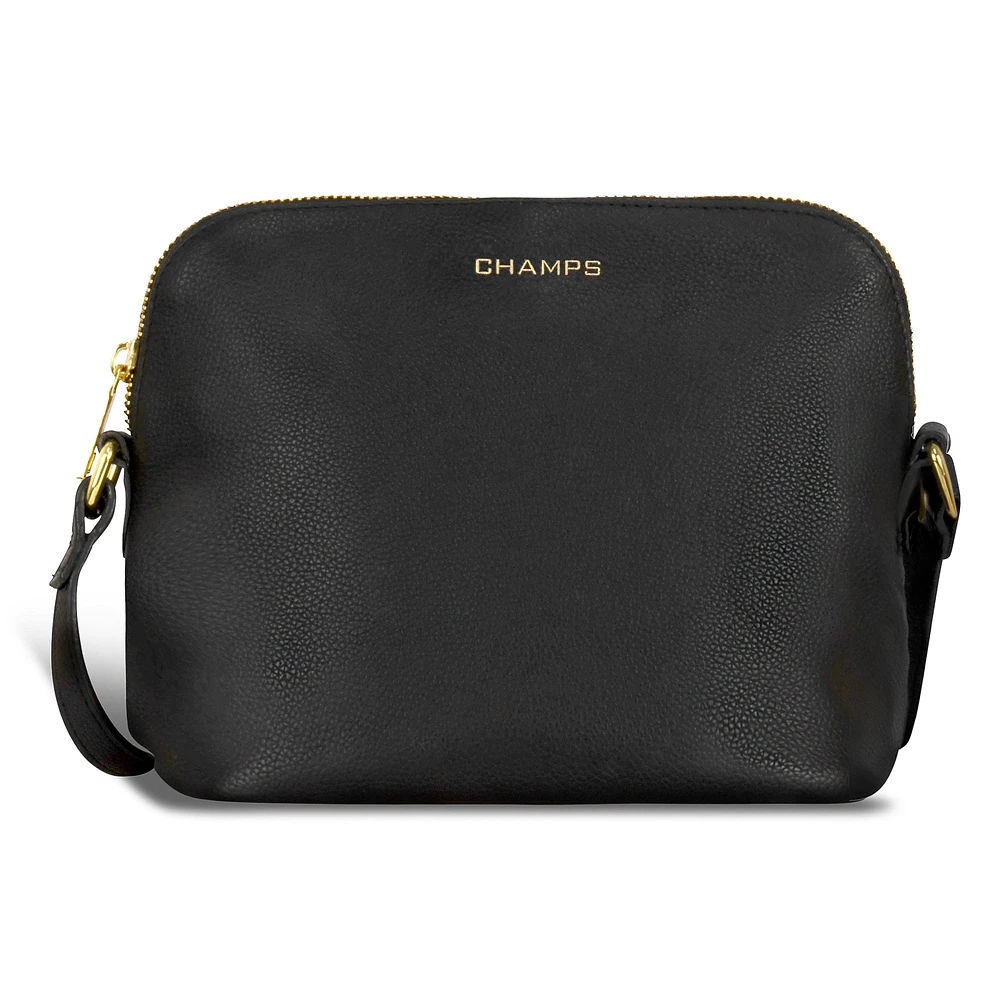 Gala / Leather Top-Zip Shoulder Bag *Drop Ship*