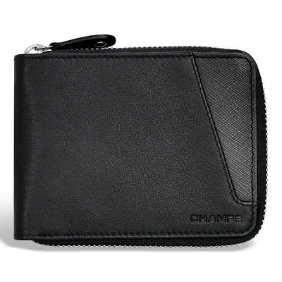 Iconic / Leather Zip Around Wallet *Drop Ship*