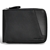 Iconic / Leather Zip Around Wallet *Drop Ship*