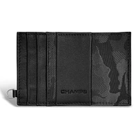 Camo / Leather Slim Cardholder *Drop Ship*