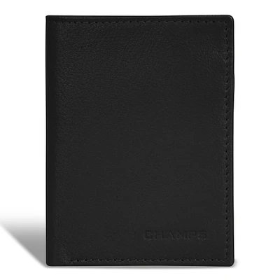 Onyx / Leather Vertical Slim Wallet *Drop Ship*