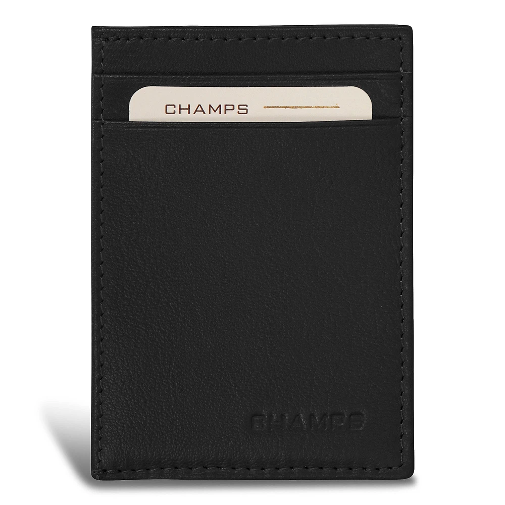 Onyx / Leather Mag Hybrid Card Holder *Drop Ship*