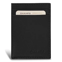 Onyx / Leather Mag Hybrid Card Holder *Drop Ship*