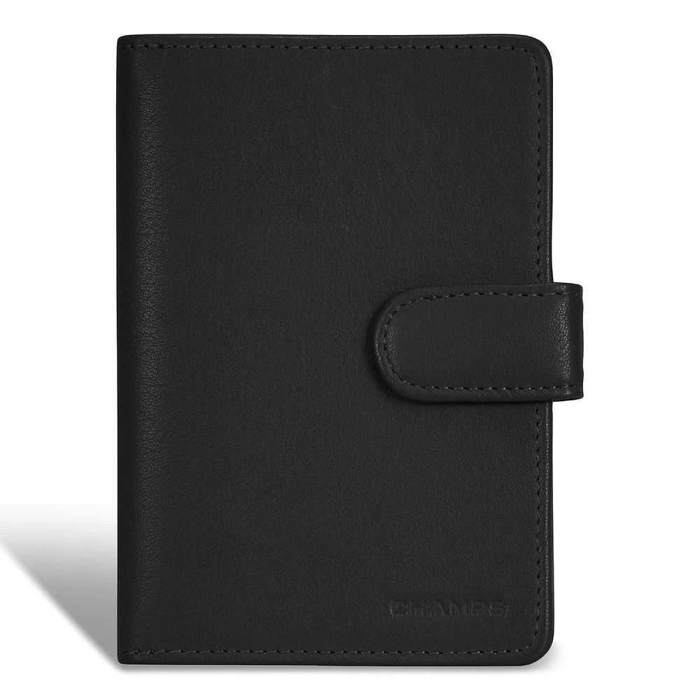 Onyx / Leather Passport Case *Drop Ship*